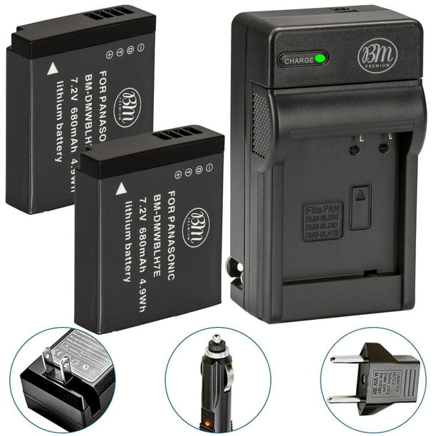 DMC-GM5KK Digital Camera Battery 2 Pack for Panasonic Lumix DMC-GM5 